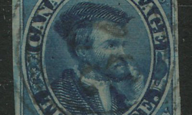 Canada #7 VF Used 1855 10d Blue