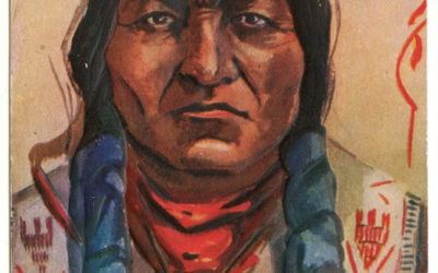 Chief Sitting Bull 14 Mr 1910 1c Colorado L. Peterson colour Postcard