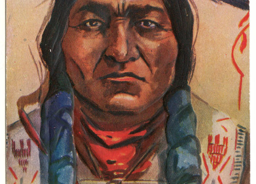 Chief Sitting Bull 14 Mr 1910 1c Colorado L. Peterson colour Postcard