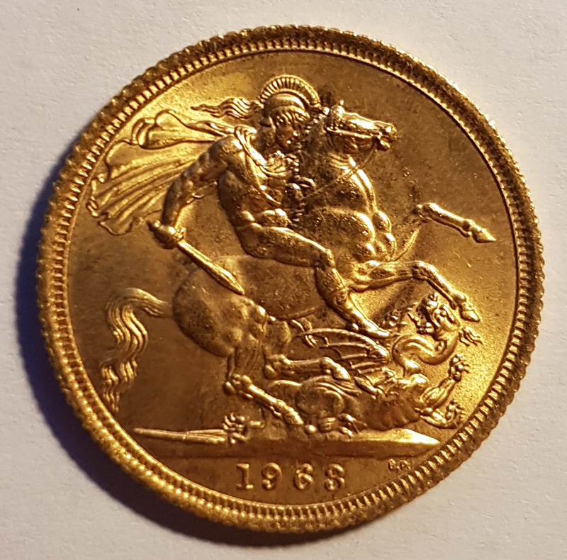 reverse St. George and Dragon
