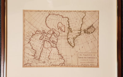 Arctic 1786 22×18″ framed Baffin & Hudson Bay Map