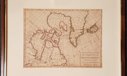 Arctic 1786 22×18″ framed Baffin & Hudson Bay Map