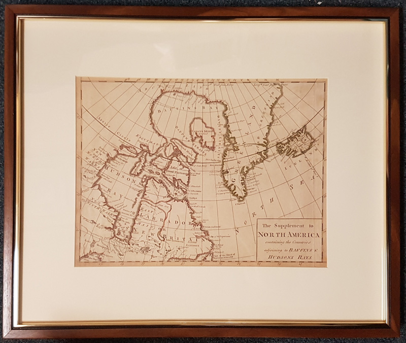 framed map