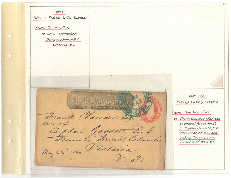 Page 29, Fraser River Gold Rush, Wells Fargo 1860 SFR Paste-up