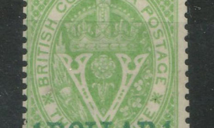 B.C. #13 1867/71 $1 Perf 14