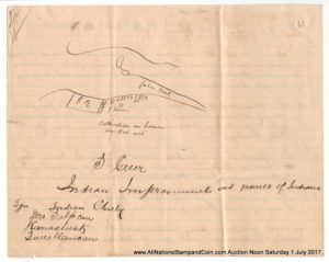page 4 with hand drawn map and notes