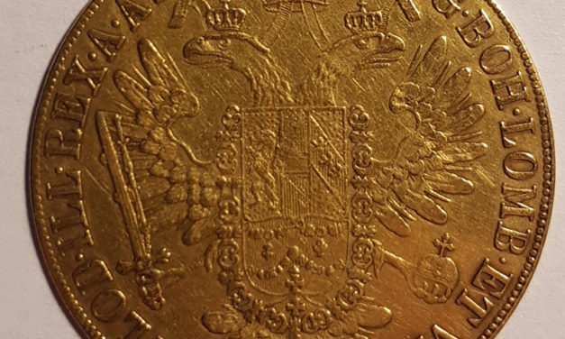 Austria VF+ 1856A holed Franz Joseph Gold 4 Ducat .4426oz AGW