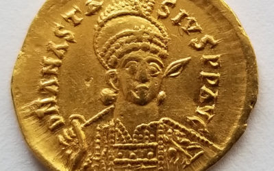 Anastasius I 491-518AD 4.37 gram Gold Solidus from Constantinople