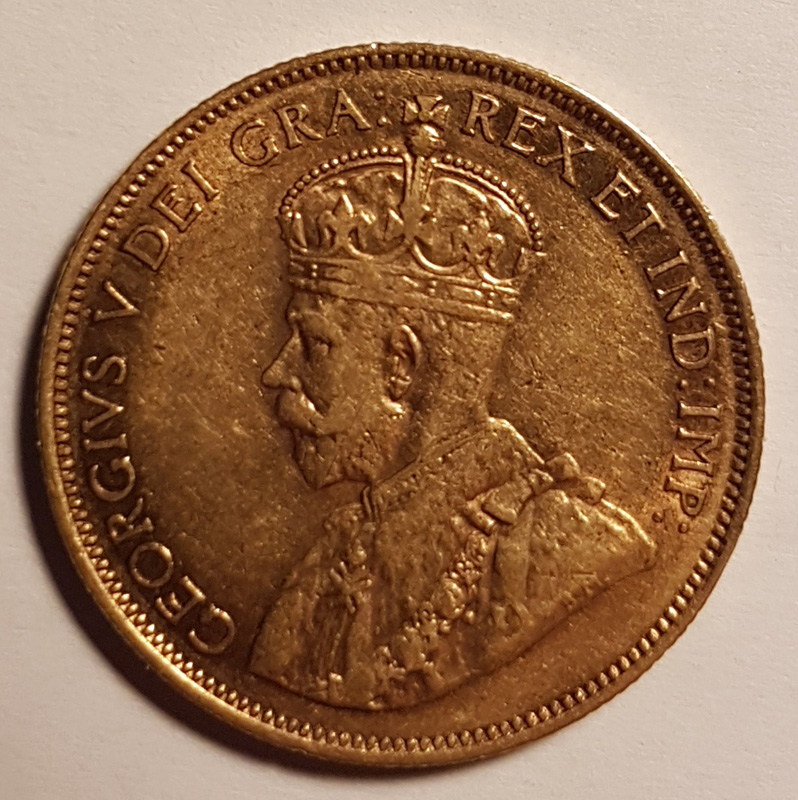 Obverse with George V