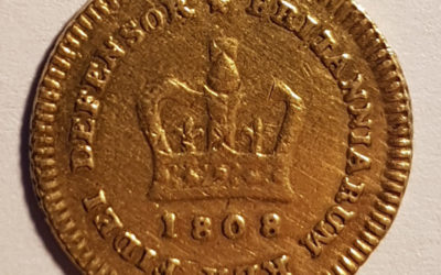 G.B. Fine 1808 George III 1/3 Gold Guinea