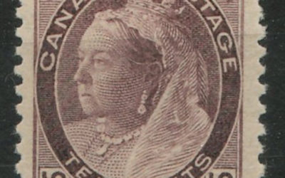 Canada #83 F/VF Never Hinged 1898 10c Victoria Numeral