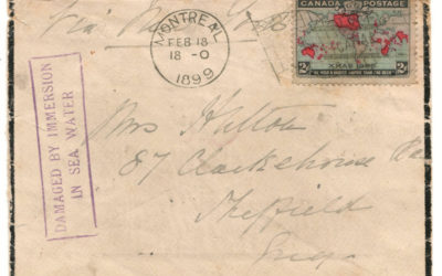 Wreck of the S.S. Labrador 1899 2c Map Cover