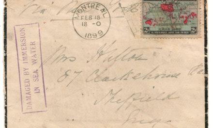 Wreck of the S.S. Labrador 1899 2c Map Cover