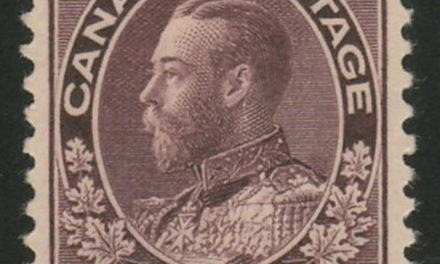 Canada #116 VF Mint 1912 10c Plum George V Admiral $400.