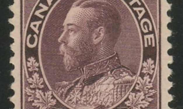 Canada #116 VF Mint 1912 10c Plum George V Admiral $400.