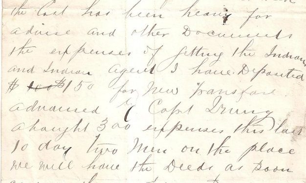 Page 74, 17th March 1884, letter from Sam Greer on Granville Hotel letterhead