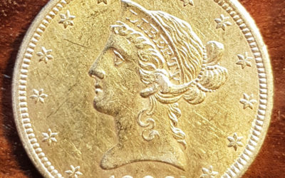 U.S.A./Colonial Canada XF 1906D Gold Eagle .48375oz AGW