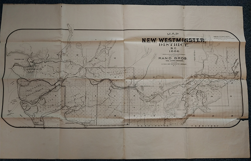 New Westminster map unfolded