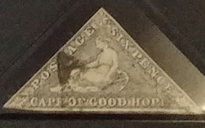 Cape of Good Hope 1858/1864 Used 6d Triangle in Gibbons folder