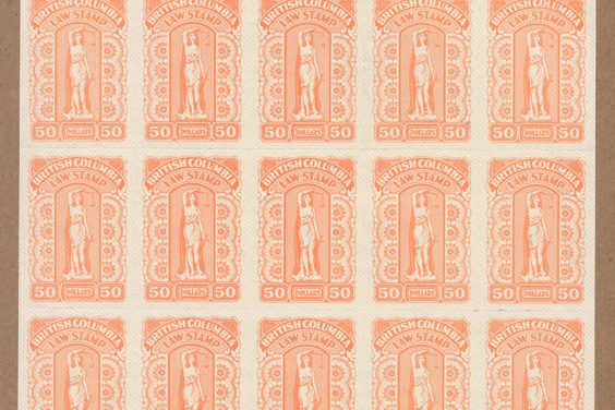 British Columbia #BCL67 VFNH 1981 $50 Law Sheet