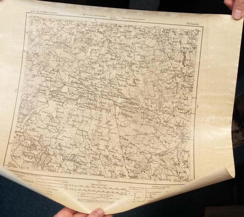map on back of stamp sheet