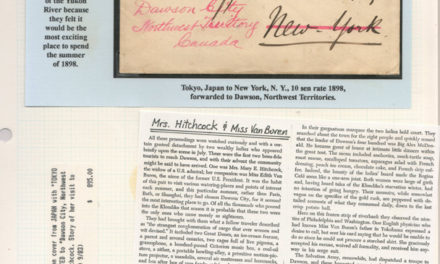 Dawson 1898 10S Mary Hitchcock redirected Cover w/ background info