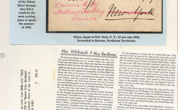 Dawson 1898 10S Mary Hitchcock redirected Cover w/ background info