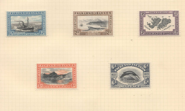 Falkland Islands #65-74 Mint 1933 Centenary Set to 5/- (10)