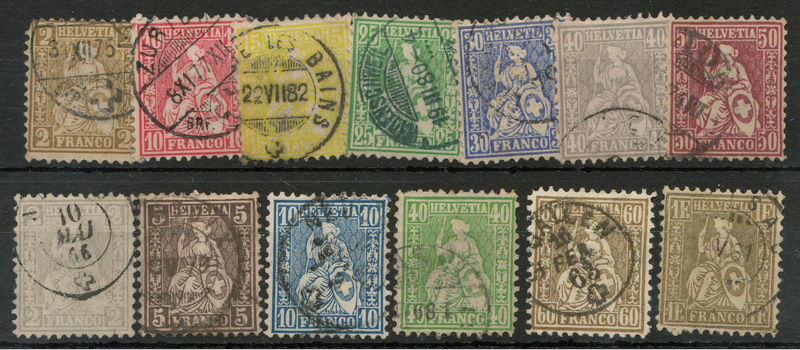 stamps in stockbook