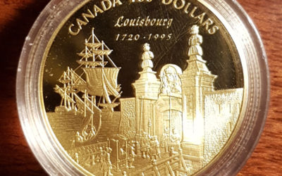 Canada Proof 1995 Louisbourg encapsulated 1/4oz $100 Gold