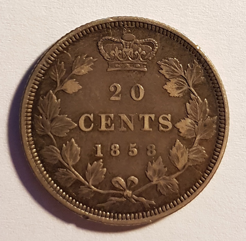 20 cents 1858