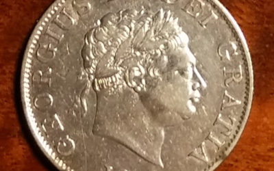 Lot 188 G.B./Colonial Cda VF 1818 George III Silver Half Crown date doubling