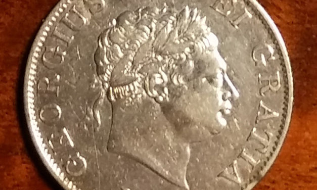 Lot 188 G.B./Colonial Cda VF 1818 George III Silver Half Crown date doubling