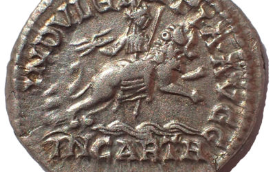 Caracalla 198-217AD, Dea Caelestis Silver Denarius