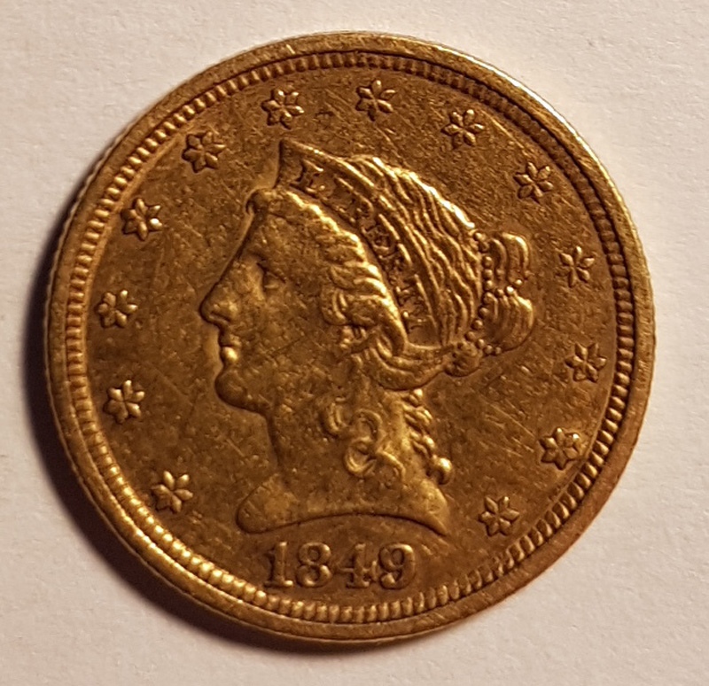 obverse with Liberty 1849