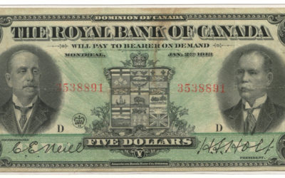 Royal Bank of Canada Fine+ 1913 $5 Banknote