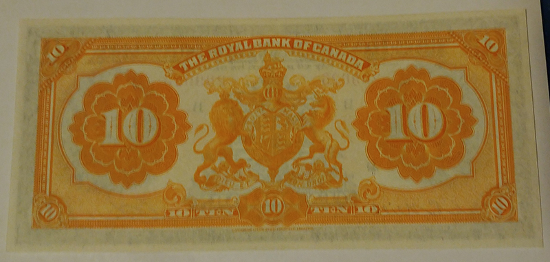 back of note