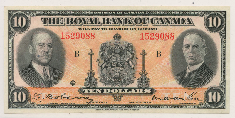 front of note