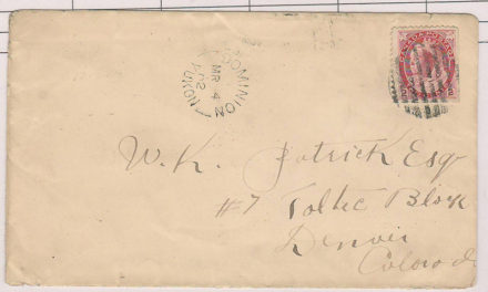 Dominion, Yukon #77bs 4 Mr 1902 2c Cover to Denver, ex Steinhart