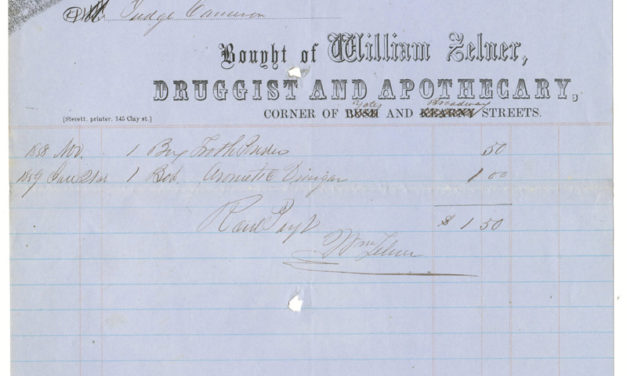 Victoria, V.I. 8 Feb 1859 Judge David Cameron William Zelner Invoice