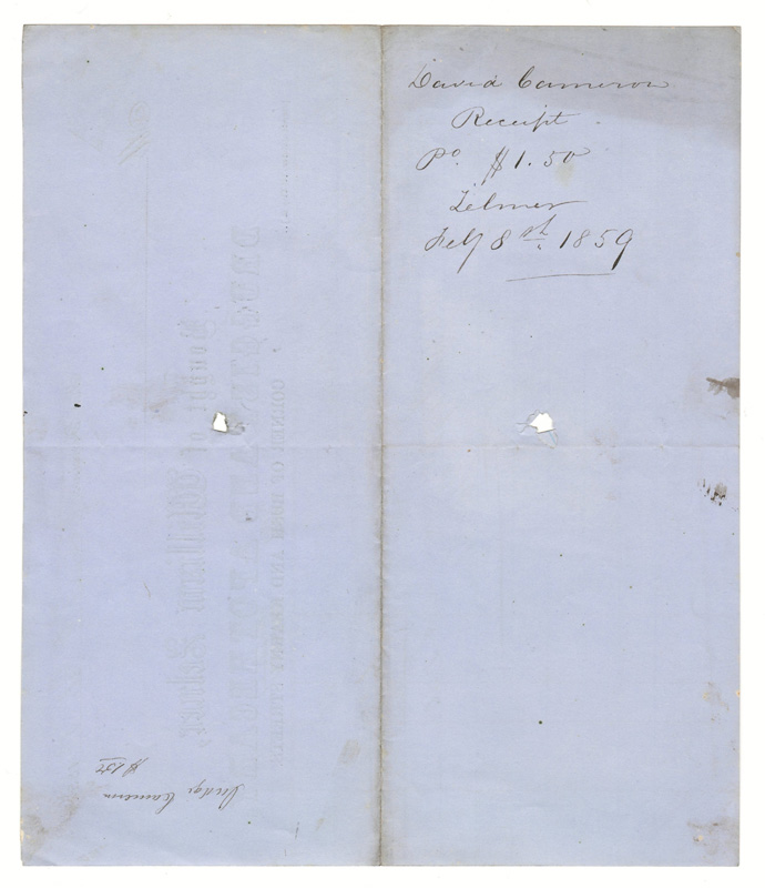 back of invoice