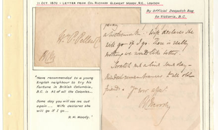 Page 39, Col. Moody 11 Oct 1870 Recommendation Letter & stampless Cover to H.P.P. Fraser River Gold Rush