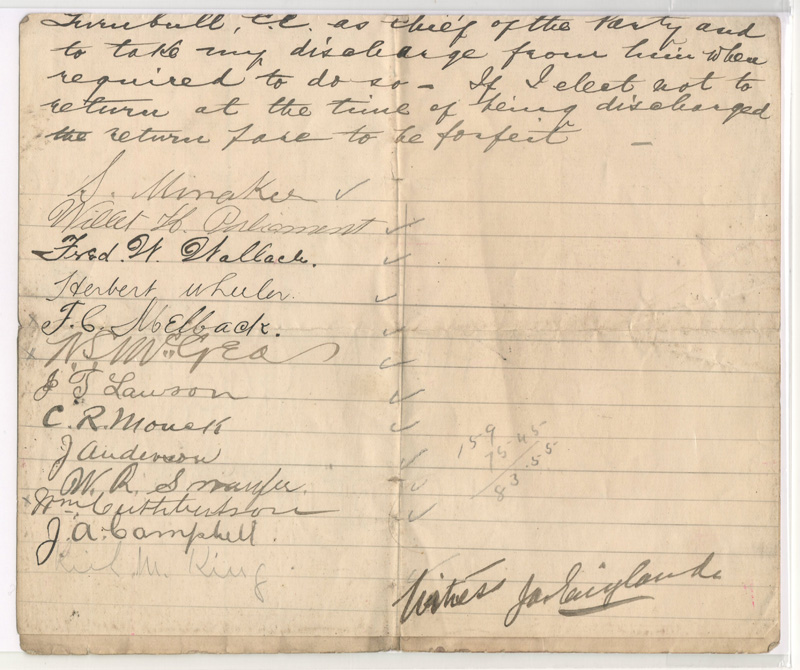 signed handwritten document
