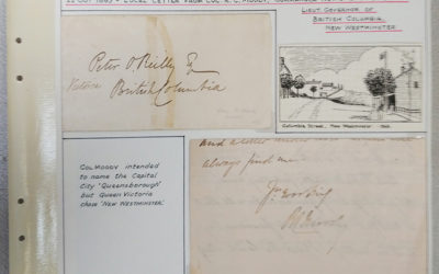 Page 38, 27 Oct 1863 4-pg signed Col. Moody Letter & Cover to Peter O’Reilly, Fraser River Gold Rush collection
