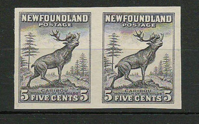 Newfoundland #190avar VF 1932 5c Black Proof Pair US$250.