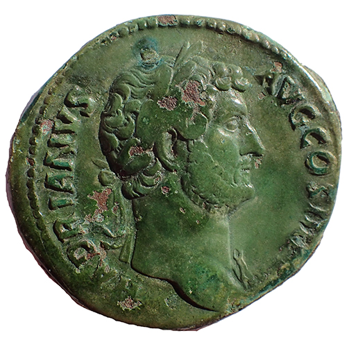 Hadrian 117-238 AD Ae Sestertius w/ Diana