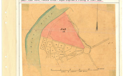 Page 42, Fort Hope, B.C. 1860 Royal Engineers Tracing of Town Lots, Fraser River Gold Rush Collection