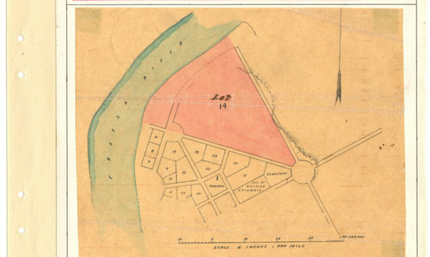 Page 42, Fort Hope, B.C. 1860 Royal Engineers Tracing of Town Lots, Fraser River Gold Rush Collection