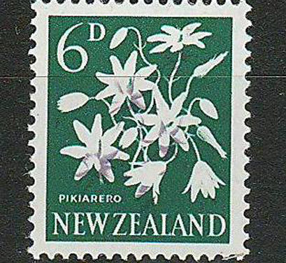 N.Z. #340b Never Hinged 1960/66 6d Missing Colour