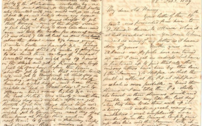 Halifax, N.S. 25 Feb 1869 2-page 4-sided Marcus Smith letter to his wife